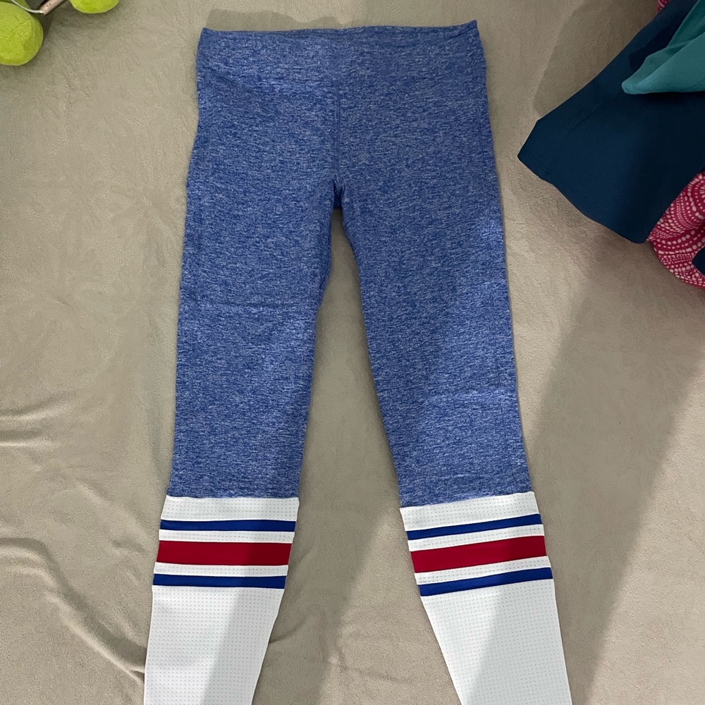Bombshell sportswear heather blue sock leggings